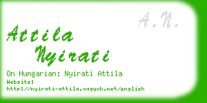 attila nyirati business card